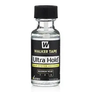 Ultra Hold Glue Hair System Toupees Front Bonding Wigs Weave Active Lace Glue Adhesive 0.5 oz w/15 ml Wig Glue with Brush Applicator Saver
