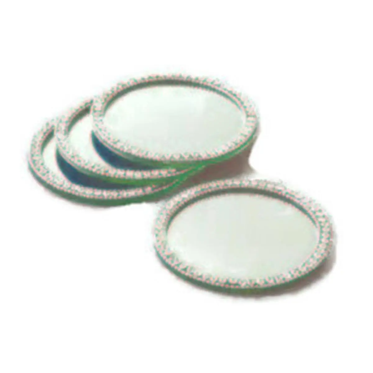 Mirror Finish Tableware Coasters, Glass-Like 4-Piece Set for Home/Commercial Use, Four Pieces