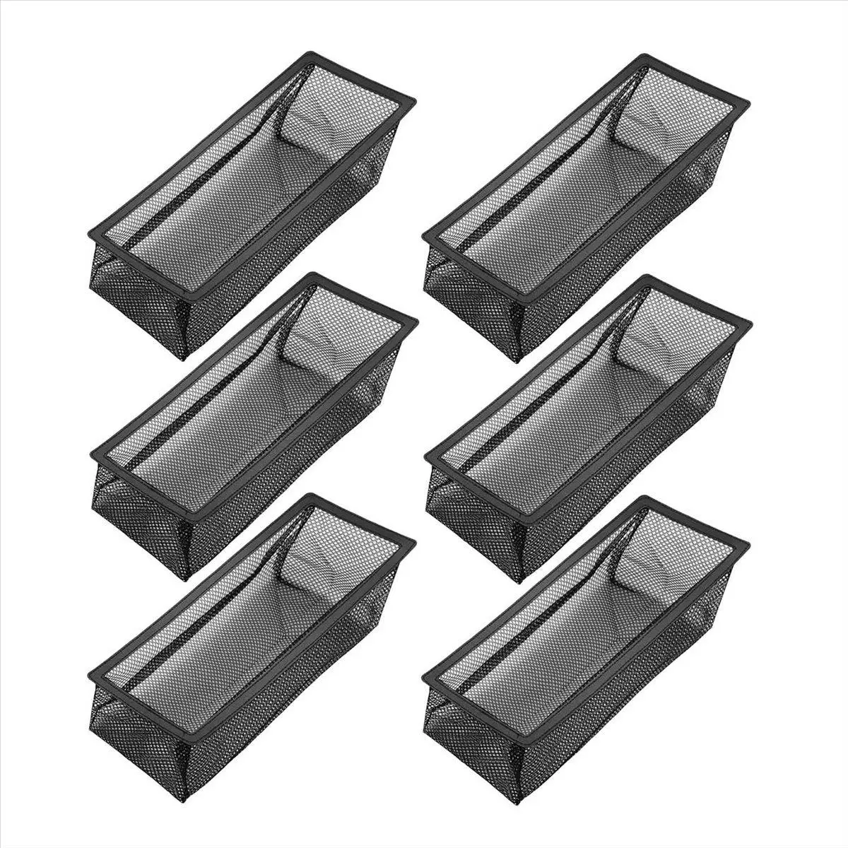 6-Pack Floor Register Cover Trap (4x10 in/25.4x10cm) - Easy Install Home Air Vent Filter Screen with Ventilator Mesh & Low Noise Fan for Household, Commercial Appliance Parts