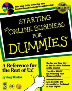USED-Starting An Online Business For Dummies? by Greg Holden (Paperback)