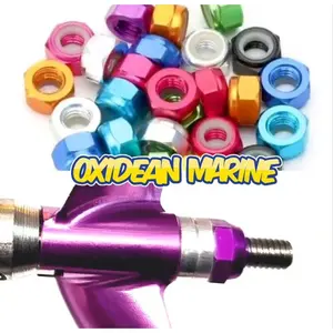 M4 Aluminum Deep Profile Nylon Lock Nuts (2), Assorted Colors