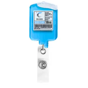 Celsius Retractable Badge Reel | Transfusion RN Lpn, IV Bag, 24” Retractable Cord, Lanyard ID Pull, MRI Safe