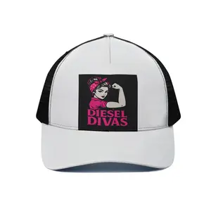 Unisex Trucker Hat With Black Half-mesh