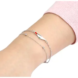 Palestine Map Color Bracelet