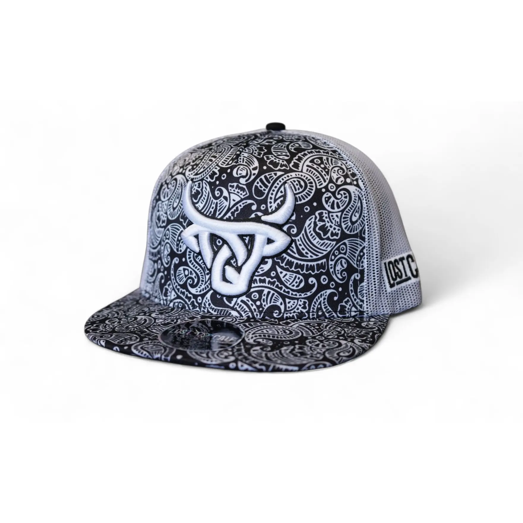 Bandana Flat Bill Trucker Hat Bandana Flat Bill Trucker Hat