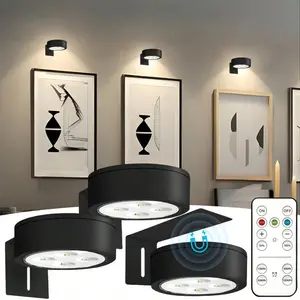 Adjustable Wall Light with Magnetic Clip Design, Dimmable Wall Lamp, Battery Operated, Adjustable Lights, Dimmable Lighting, Three Color Options, Three Speed Settings, Lighting Modes Adjustable for Home Decor & Lighting