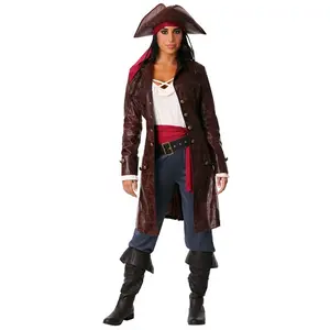 Women's Plus Size Pretty Pirate Captain Costume