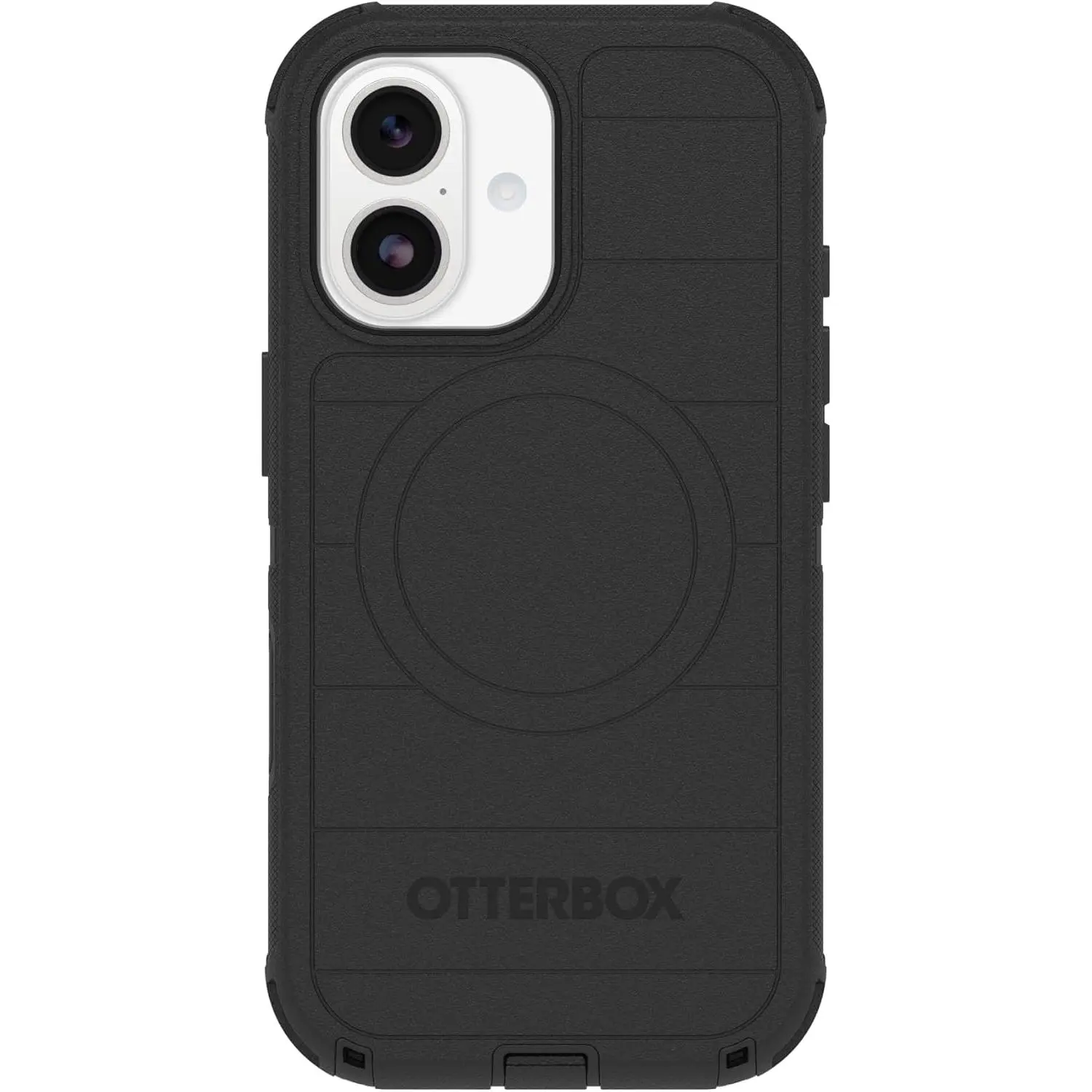 OtterBox iPhone 17 Defender Pro Series Smartphone Case - Black, Tough Rugged Durable Cellphone Accessory, Silicone MagSafe-Snapping Device Case