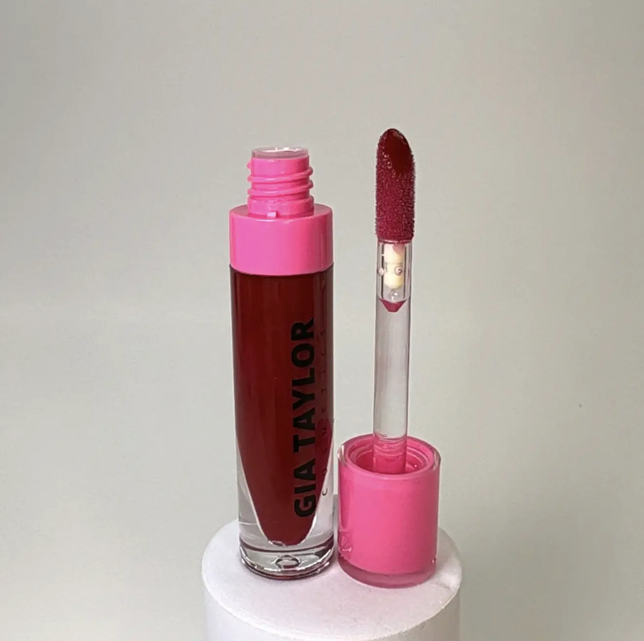 Arctic Cherry (Thick Wand) Gloss / Cherry Vanilla Mint LIPGLOSS /  Berry colored clear lipgloss / vegan cruelty free non sticky moisturizing oil base lip gloss smooth silky Lipstick Makeup