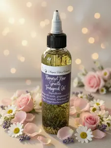 Rapunzel Hair Growth Fenugreek Oil Rosemary Herbal Scalp Treatment Nourish Moisturize Thickening Essentials Duo