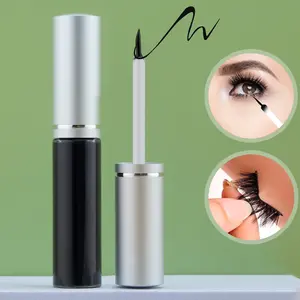 Eyelash Glue - Waterproof, Long-Lasting Adhesive for Sensitive Eyes, Ideal for Classic, Cluster & Extension Lashes - DIY Transparent Formula, 72 Hour Hold, Latex-Free Makeup Tool - Perfect Holiday Gift