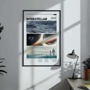 (No Frame) Interstellar Movie Poster, Wall Art Print, Home Decor, Sci-Fi Movie Poster, Gift for Movie Lovers, Movie Poster