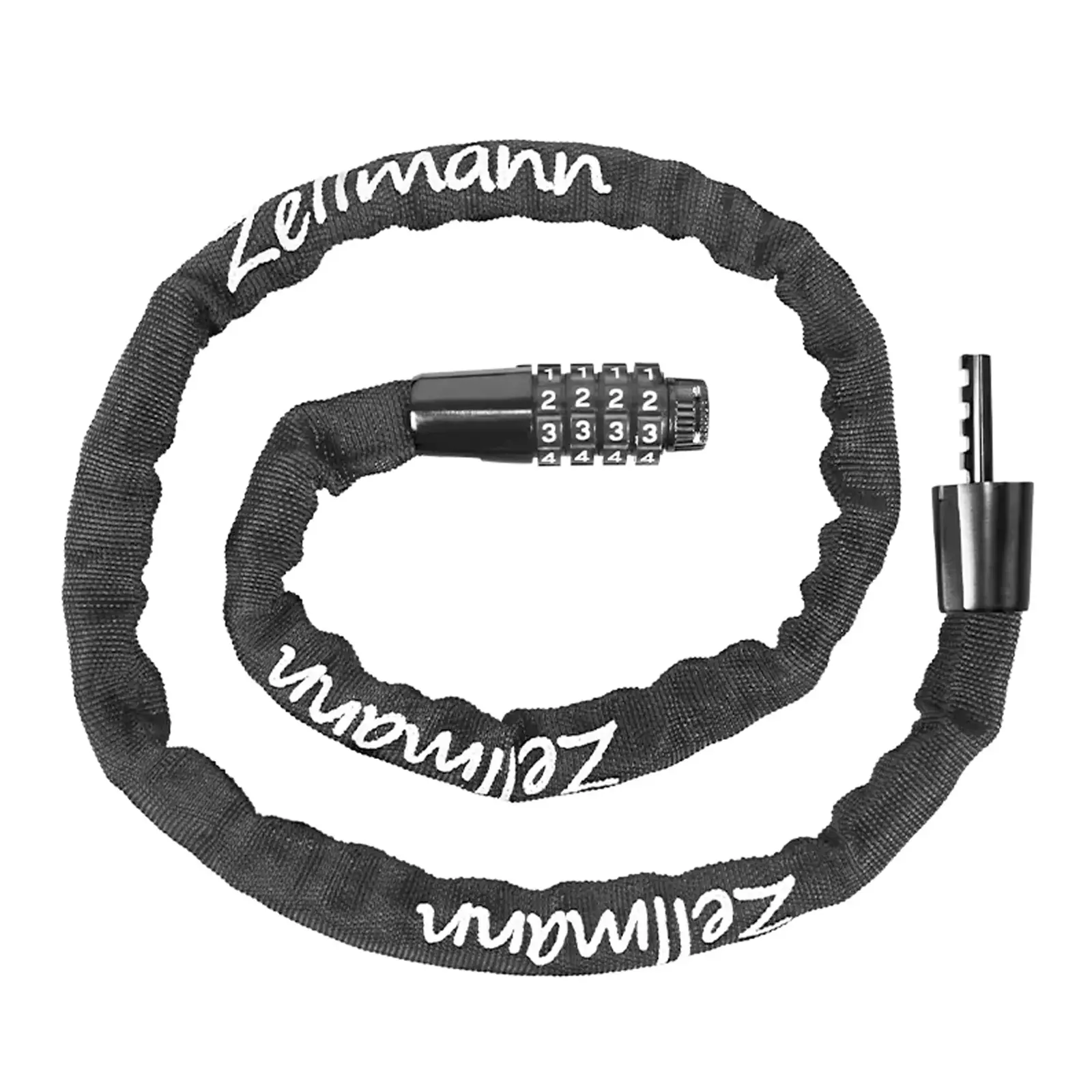 BUCKLOS Heavy-Duty Bike Chain Lock, 4-Digit Combination Anti-Theft Security Lock with Scratch-Resistant Fabric Sleeve for E-Bike, MTB, Motorcycle & Commuting Keyless Design Bike Accessories