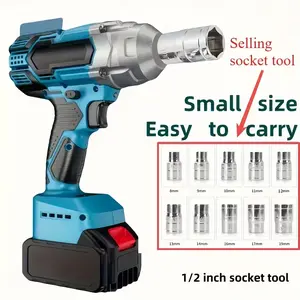 10-piece socket set, 1/2-inch drive short metric socket set, simple PP packaging, hexagonal shallow sockets, 8mm-19mm, automotive repair tools, DIY hand tools, Socket Set Diyer