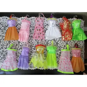 Set of 12 Barbie Size Doll Dresses Very Light Weight Great For Party Favors