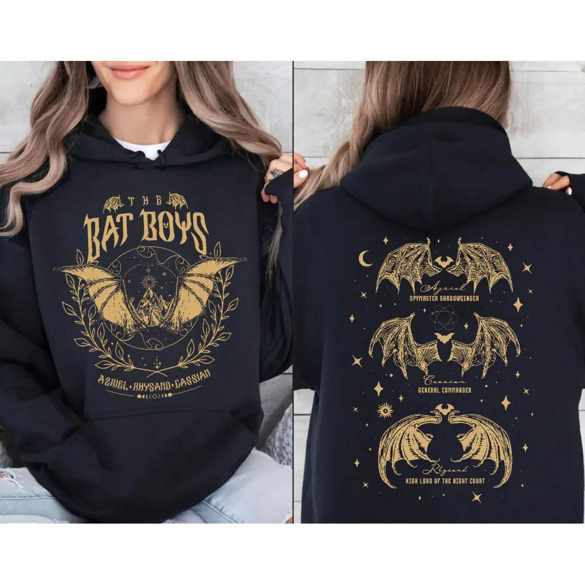 The Bat Boys Sweatshirt, Acotar Merch Hoodie, The Night Court Illyrians Shirt, A Court Of Thorns And Roses Rhysand Cassian Azriel, Trendy Tshirt Tops