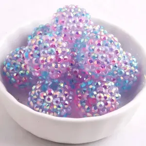 Gender Reveal 20mm Rhinestone Beads Set of 5