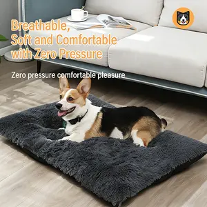 Pet Mat Dog Pad Long Plush Winter Warm Sleep Pad, Comfortable Cat Bed Dog Nest Pet Supplies, Cozy Winter Pad for Pets