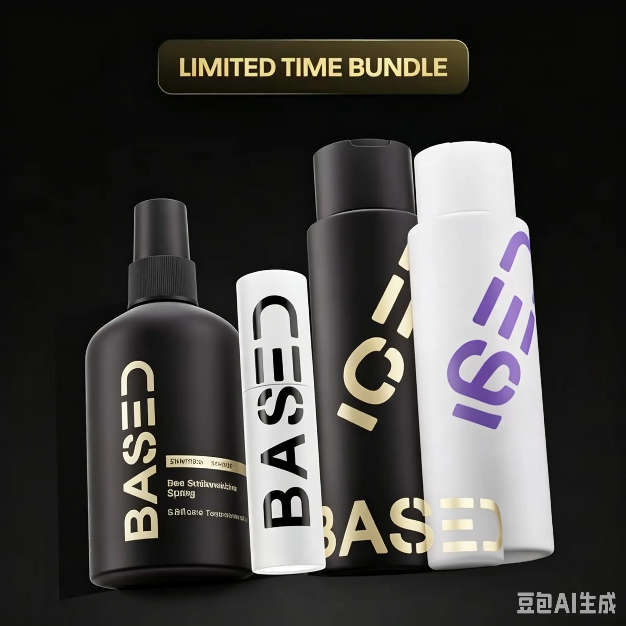 BASED Deluxe Straight/Wavy Hair Kit| Shampoo, Conditioner, Texture Powder, Hair Clay, Pomade, Sea Salt Spray + Wooden Comb| Non-Toxic, High Performance