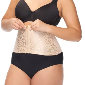 Cupid Women's Extra Firm Control Hook & Eye Waist Cincher Shapewear