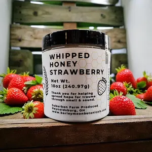Whipped Honey Strawberry - Barley Moon Botanicals -  Pure Honey, Natural Ingredients