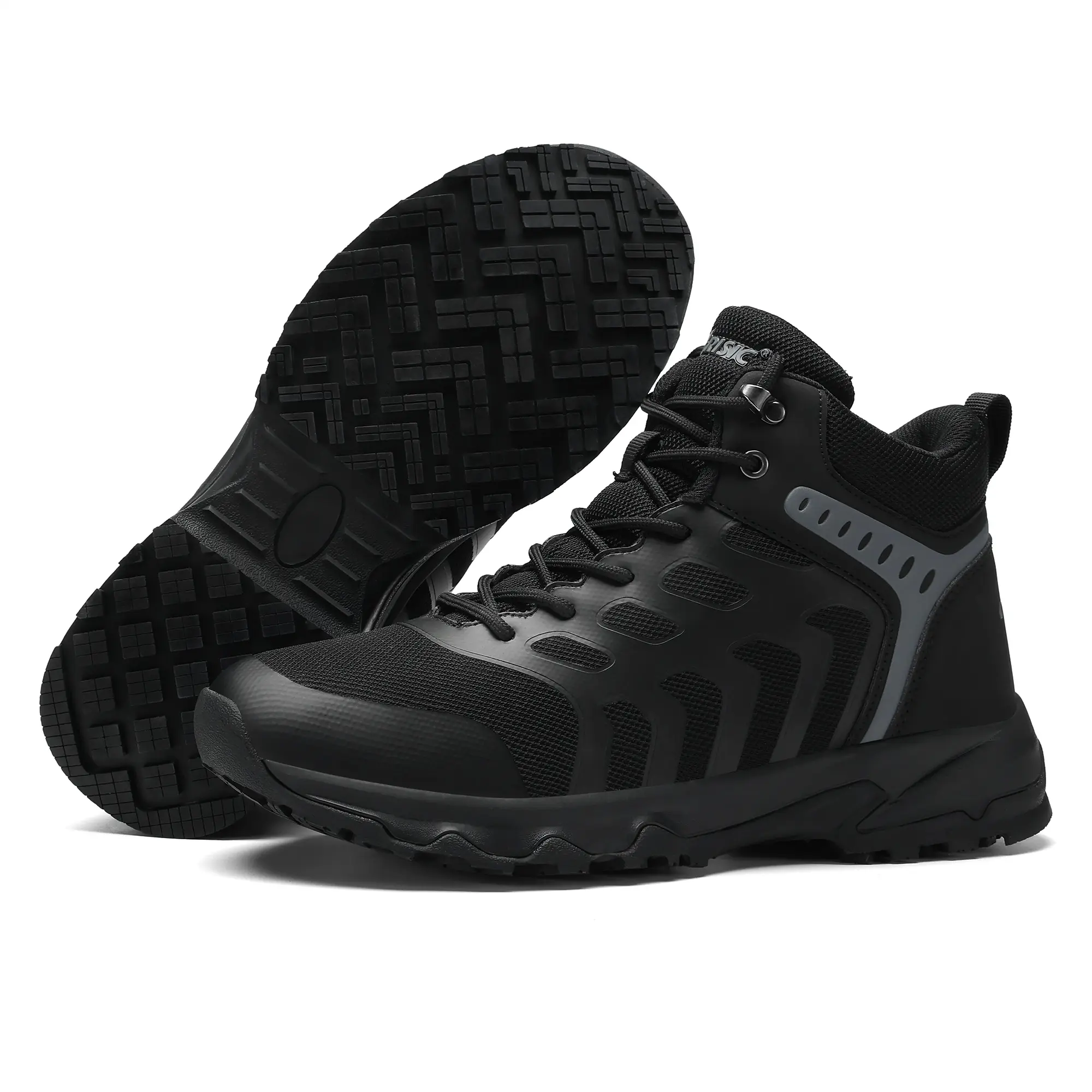 Non Slip Work Boots Casual Outdoor Walking Fashion Footwear Men's Waterproof Hiking Boots Non-Slip Lightweight Mid Top Ankle Boot Breathable Hiker Trekking Shoes