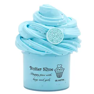Fragrant Cookie Butter Slime, 1/2pcs Scented Cookies Butter Soft Slimes, Soft Fluffy Putty, DIY Sludge Toy for Birthday Gift Party Favors, Clay, Slime Kit