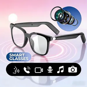 Smart Sunglasses with Mic & Speaker - Multifunctional Smart Glasses - HD Voice Calls, Anti-Blue Light Protection, Wireless Connectivity, Hands-Free Calling & Music Streaming - Compatible with Smartphones - for Men & Women, Sports, Driving, Office, Parties