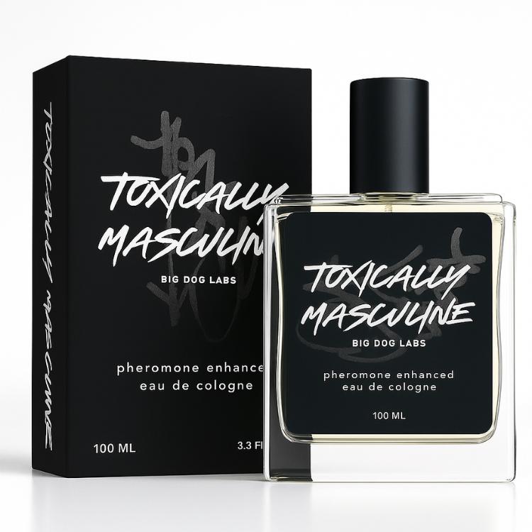 Toxically Masculine - Pheromone Infused Eau de Cologne (100 ml) Long Lasting Fragrance Bold Scent colognes men Black Friday Gifts for Men