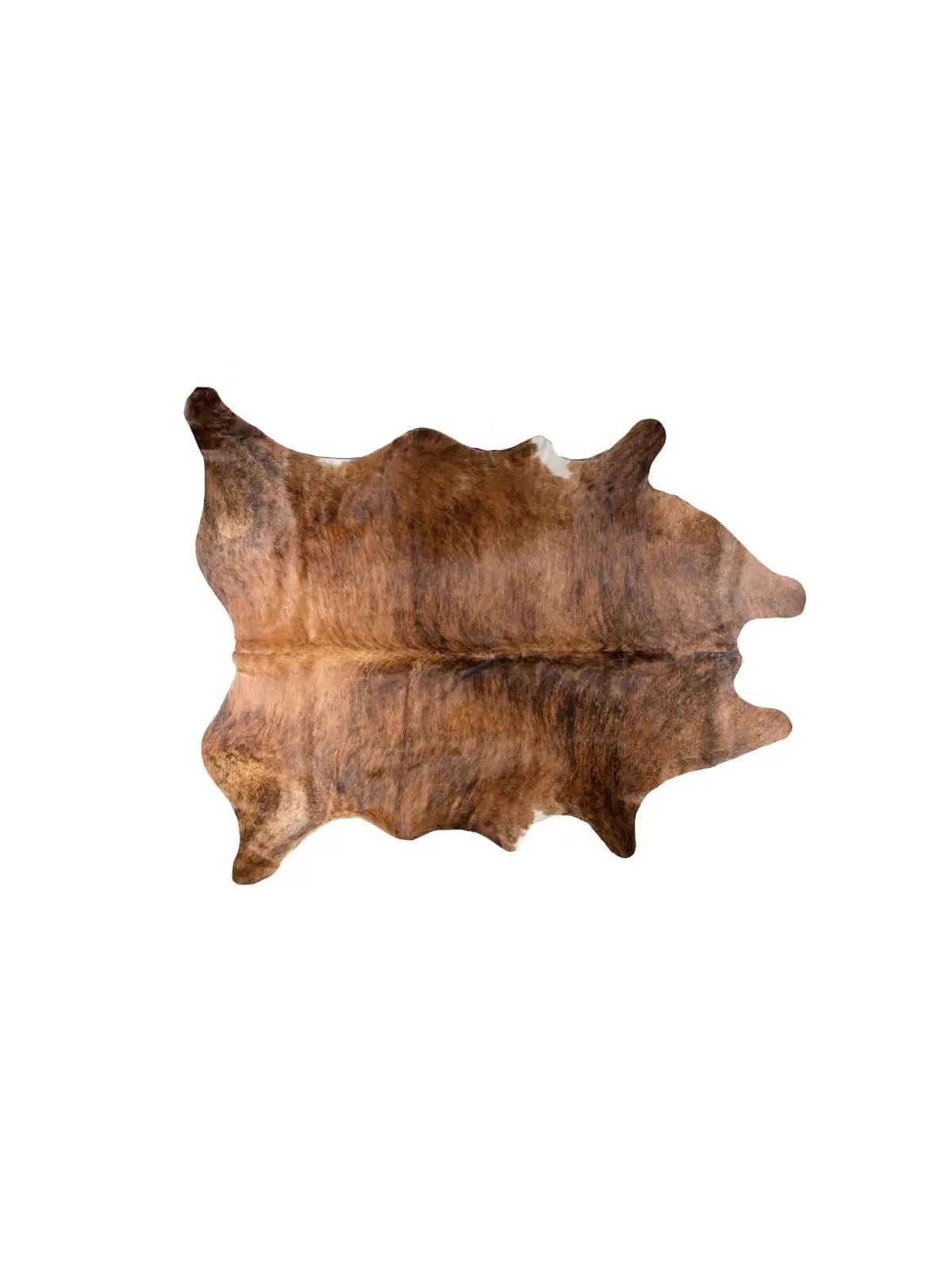 HomeRoots 6'x7' Hand-Knotted Cowhide Equestrian Novelty Area Rug - Brown Stain Resistant Rug for Living Room Floor Decor, Living Room Decor, Indoor, Equestrian Look, Unique Look, Equestrian Vibe