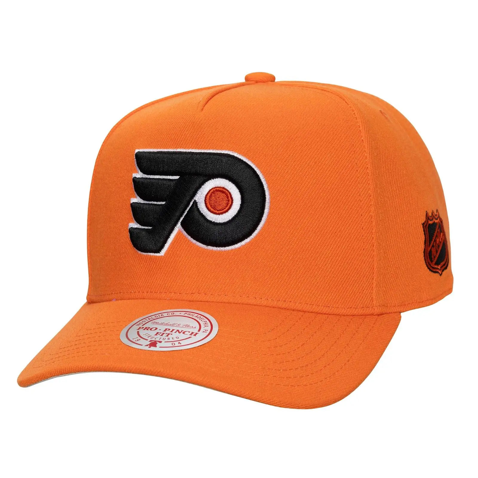 Philadelphia Flyers Orange Legendary Home Pro Pinch Snapback Hat NHL Throwback Cap Adjustable Fan Gear Mitchell & Ness