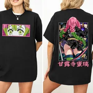 D3m0n Slayer T-Shirt Mitsuri Kanroji Limited Edition Hoodie For Kimetsu No Yaiba Fans Cotton Sweatshirt Anime Shirt for men and women