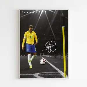 Neymar Poster Bedroom Decor, Wall Art, Home Decor, Sports Poster, Sports v2