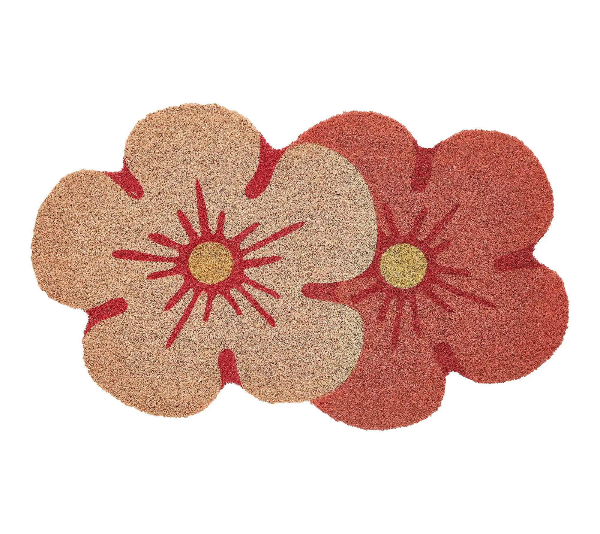 VCNY Home Floral Shape Die Cut Coir Doormat, 18" x 30" VCNY Home Floral Shape Die Cut Coir Doormat, 18" x 30"