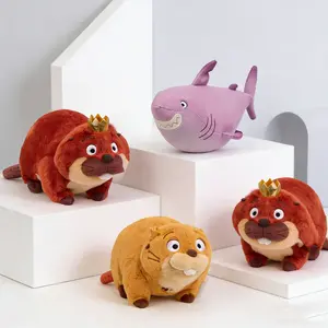 Hoppers Mabel Plush Doll Cute Animal King Beaver Stuffed Toys Hoppers Shark Plusie Toys Fans Gifts Decorations Doll