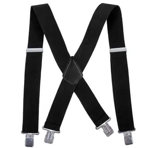 Men Utility Suspenders Adjustable Elastic - Heavy Duty 2 Inch Wide X Shape Strong Clip Suspender,summerwins
