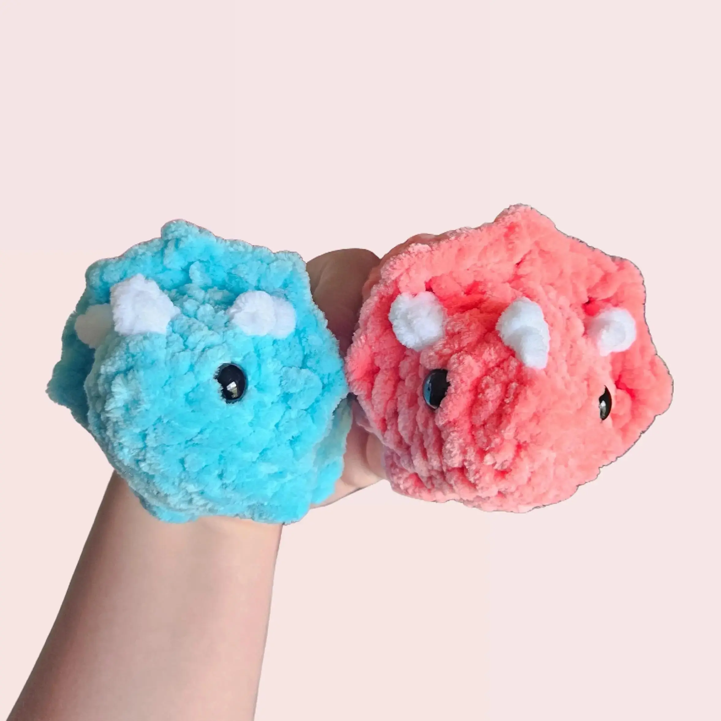 Crochet Mini Triceratops Crochet Mini Triceratops