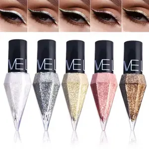 5 pcs Diamond Sparkling Liquid Eyeliner Pearlescent color Development Quick Dry Waterproof Not Easily Smudging Liquid Eyeliner