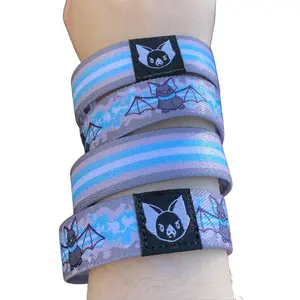 Demiboy Bat Bracelet - trans Pride Elastic Wristband Trans Pride Transgender jewelry (only one included)
