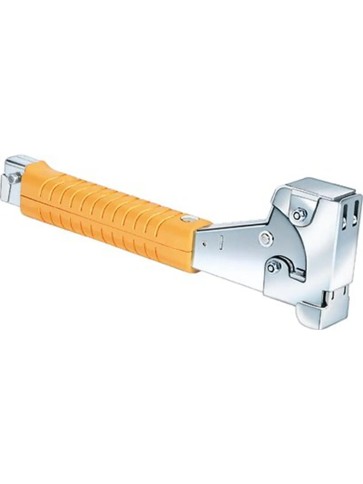 Heavy-Duty Pro HT50 Model Hammer Tacker, Jam-Proof Mechanism, Power Grip Handle, Precision-Locked Rear Loaded Design, Retractable Striking Edge for Tacking Tasks & Grip Handle Masonry Hammers Applications