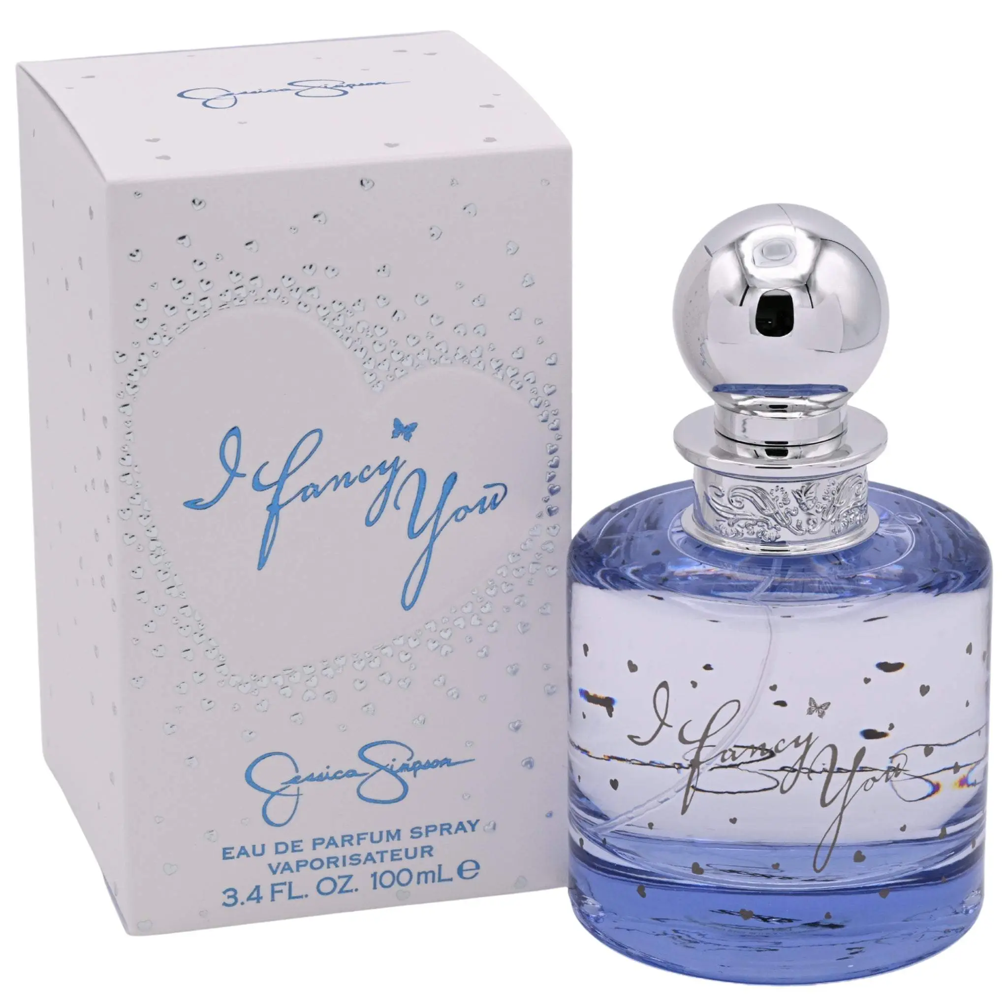 Jessica Simpson I Fancy You Women's EDP Perfume, 3.3/3.4 oz, Musky Woody Playful Scent, Flowers-Infused Girly Fragrance, New in Retail Box, Perfumes for Women, Fragrance Women's Fragrance
