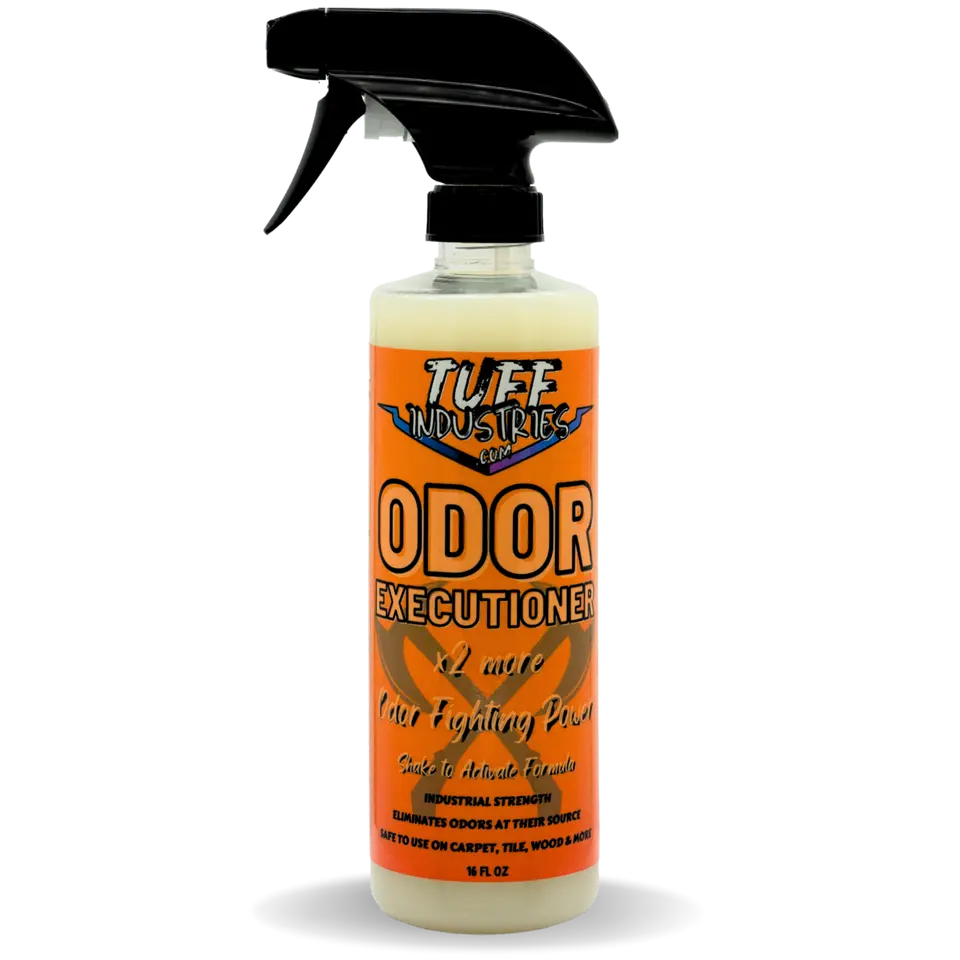 Tuff Industries Odor Executioner Spray - Powerful Enzyme Formula for Eliminating Stubborn Odors in Cars, Home Office & Outdoor Spaces