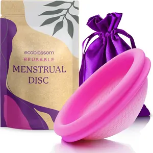 Reusable Menstrual Disc - Soft Period Disc for Women (Small (Pack of 1), Magenta)