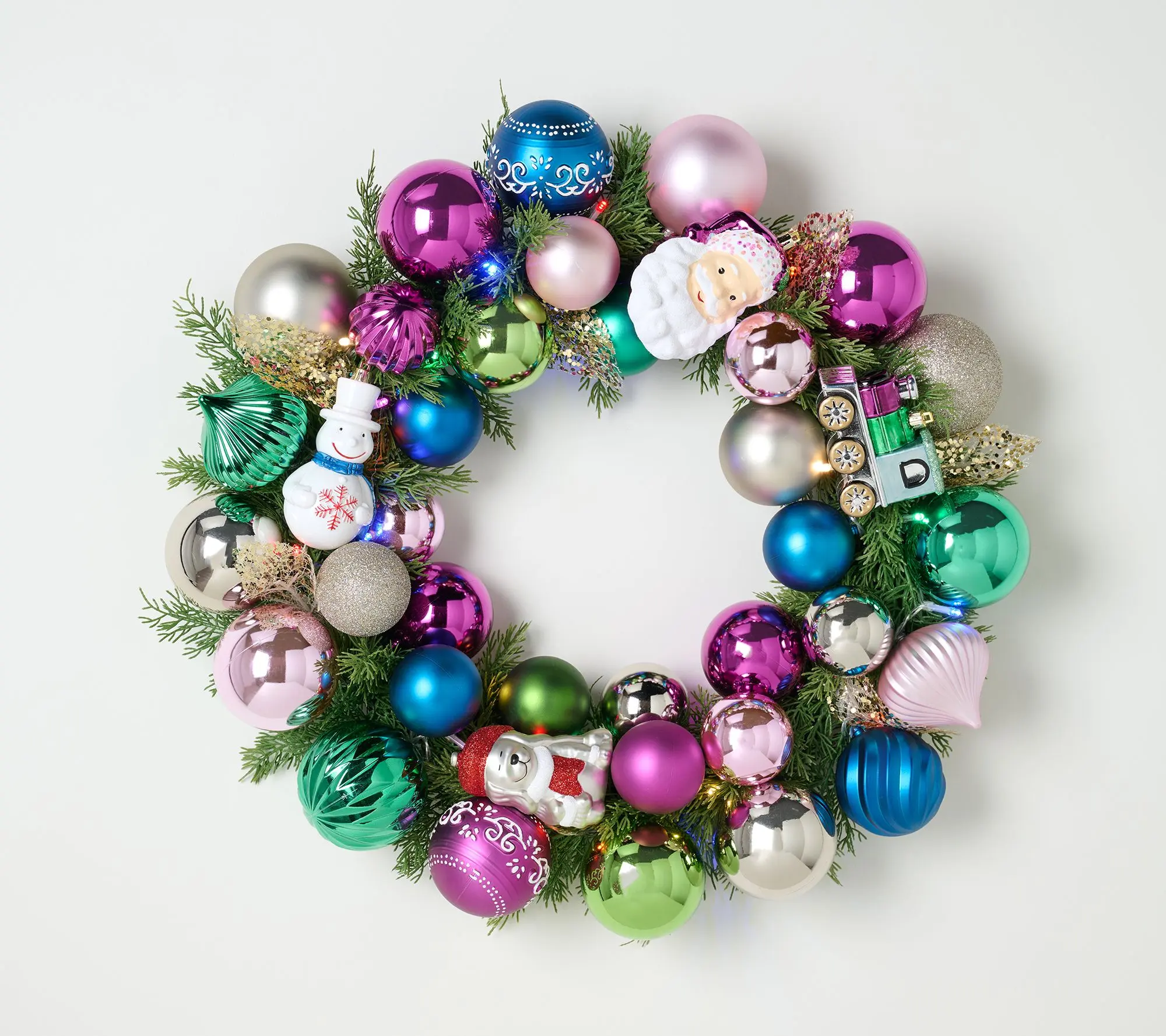 Kringle Express 22" LED Shatterproof Ornament Wreath Kringle Express 22" LED Shatterproof Ornament Wreath