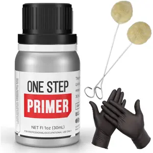 Windshield Primer - Ideal for Windshield Replacement - Promotes Adhesion of Urethan Adhesive/Sealants -  -  Drying, No Activator - Incl. 2 Daubers and Gloves - Black - 30 mL / 1 fl oz