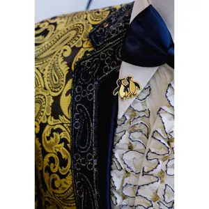 Superfrico Gold Penguin Enamel Pin