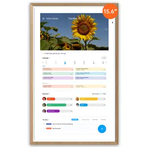 【Dual-Mode】ApoloSign Digital Family Wall Calendar, 15.6" 21.5" Planner Calendar for Kids Chore Chart, Daily Routines, Schedules Organizer, Auto Sync Calendar, No Subscription Fee, Supports Customize Widget Dashboard, Google Home, Voice Control