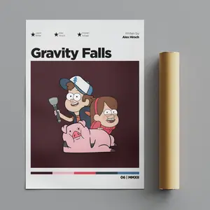(Poster) Gravity Falls Poster, Minimalist Poster, Anime Poster, Wall Art, Wall Decor,Matte Vertical Posters, Movie Poster - 1791723564