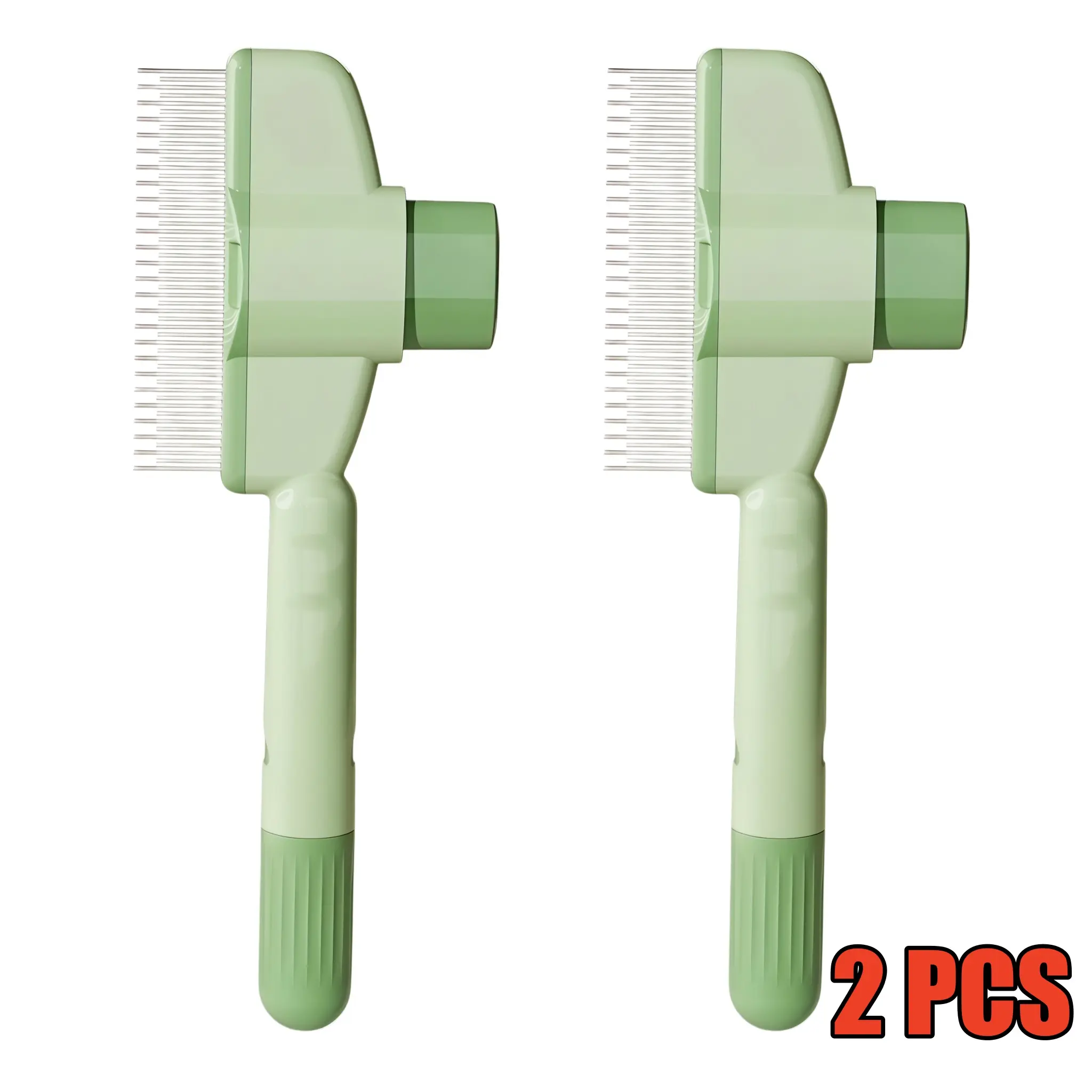 2 PCS Cat comb, dog comb for detangling and removing loose fur, flea comb, nail clippers – a three-piece set essential for long-haired cats and dogs.