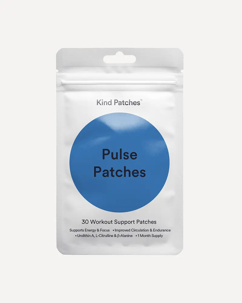 Kind Patches Pulse Patches, 30 Performance Support Patches, Energy & Focus Support, Workout Readiness & Daily Movement Support, Steady Release Formula, Vegan, Natural Ingredient,1 Month Pack